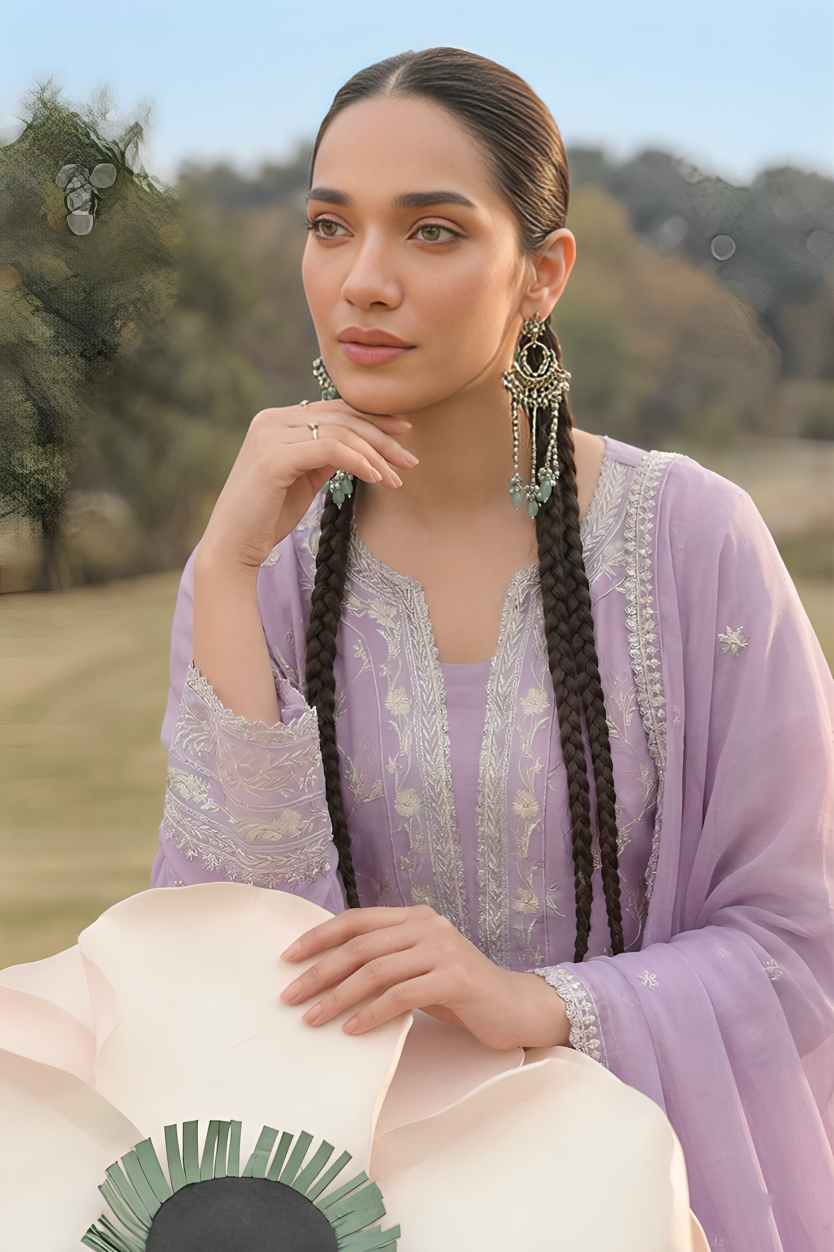 WFCU-06 Formal Embroidery Chiffon Unstitched 3-PCS