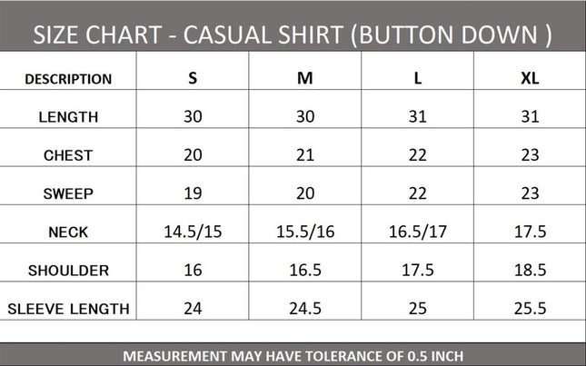 Men Casual Shirt Stripe