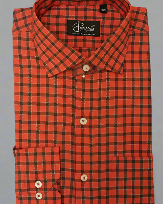Men Formal Shirt Check