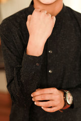 Gentle Men- Boy Black Kameez Shalwar
