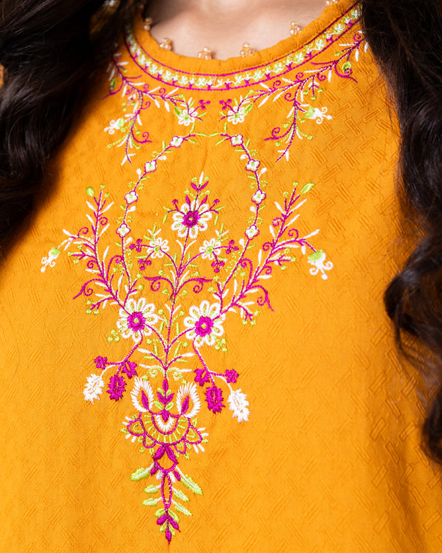 Women Embroidered 2 Pcs Suit