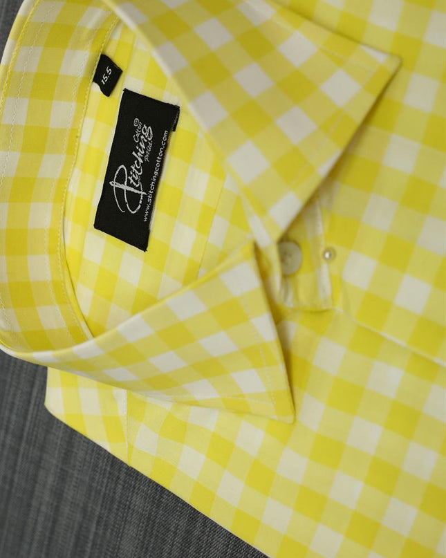 Men Formal Shirt Check