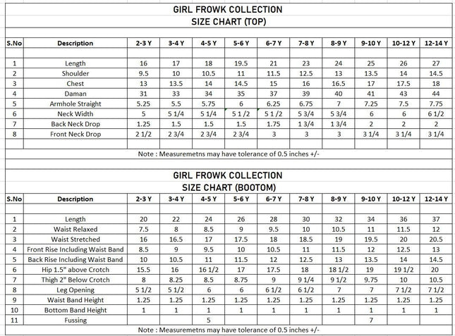Girls Cotton 2 Pcs Suit