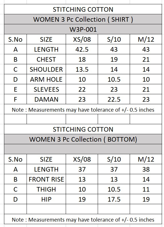 Women 3 Pc Suit