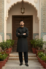 Dream Style- Black Kameez Shalwar