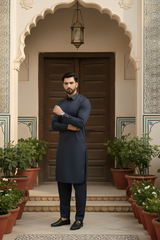 Dream Style- Navy Kameez Shalwar